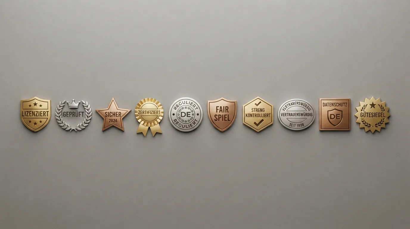 Die zehn geprüften Casino-Logos in einer Vergleichsdarstellung