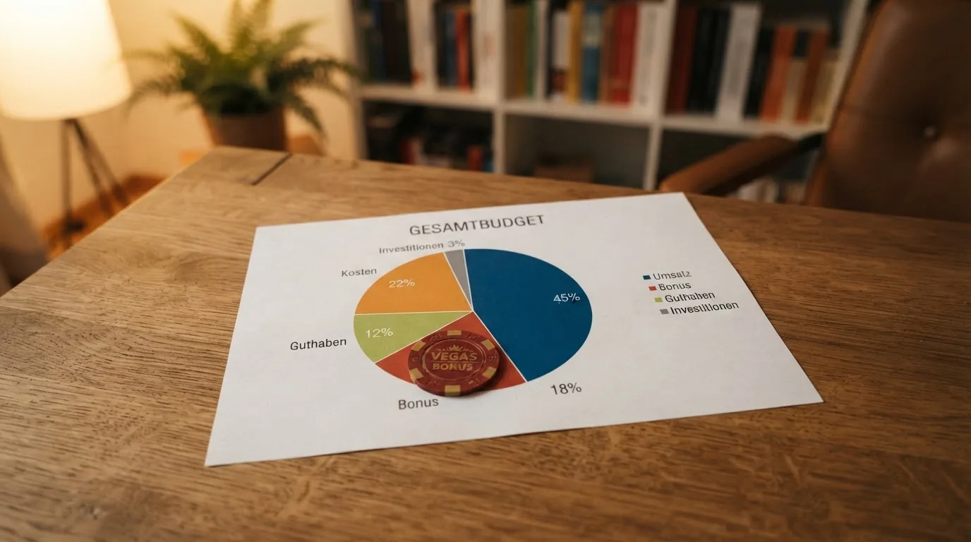 Kreisdiagramm einer Bonus-Umsatzbedingung mit verschlossenem Restbetrag