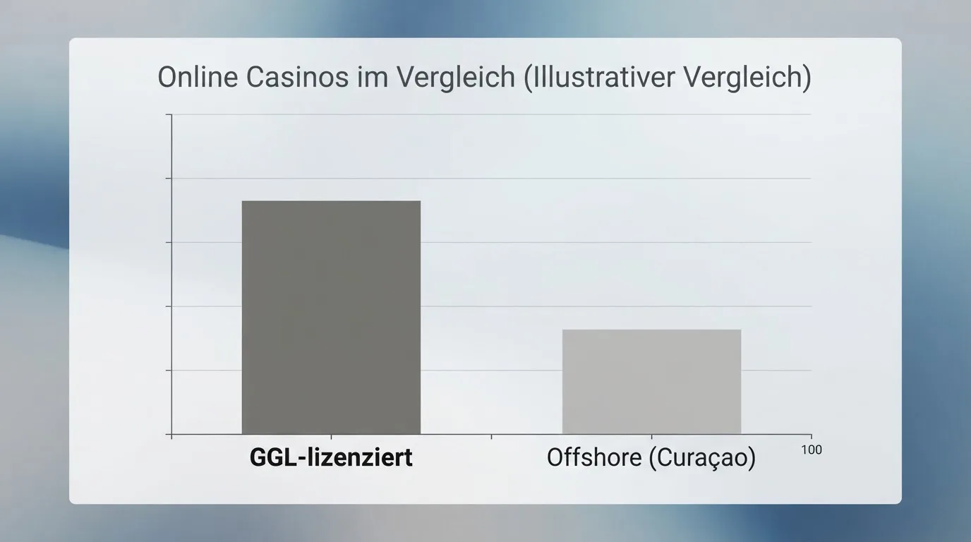 Übersicht der zehn verglichenen Anbieter nach GGL- und Curaçao-Status
