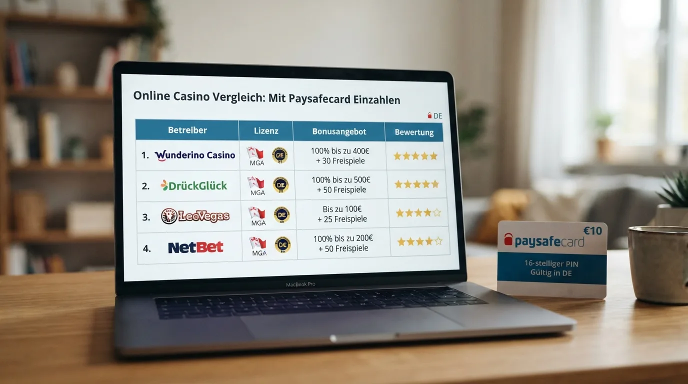 Ausschnitt der Vergleichstabelle mit Operator-Namen, Lizenz-Icons und Bonus-Spalten als kompakte Übersicht