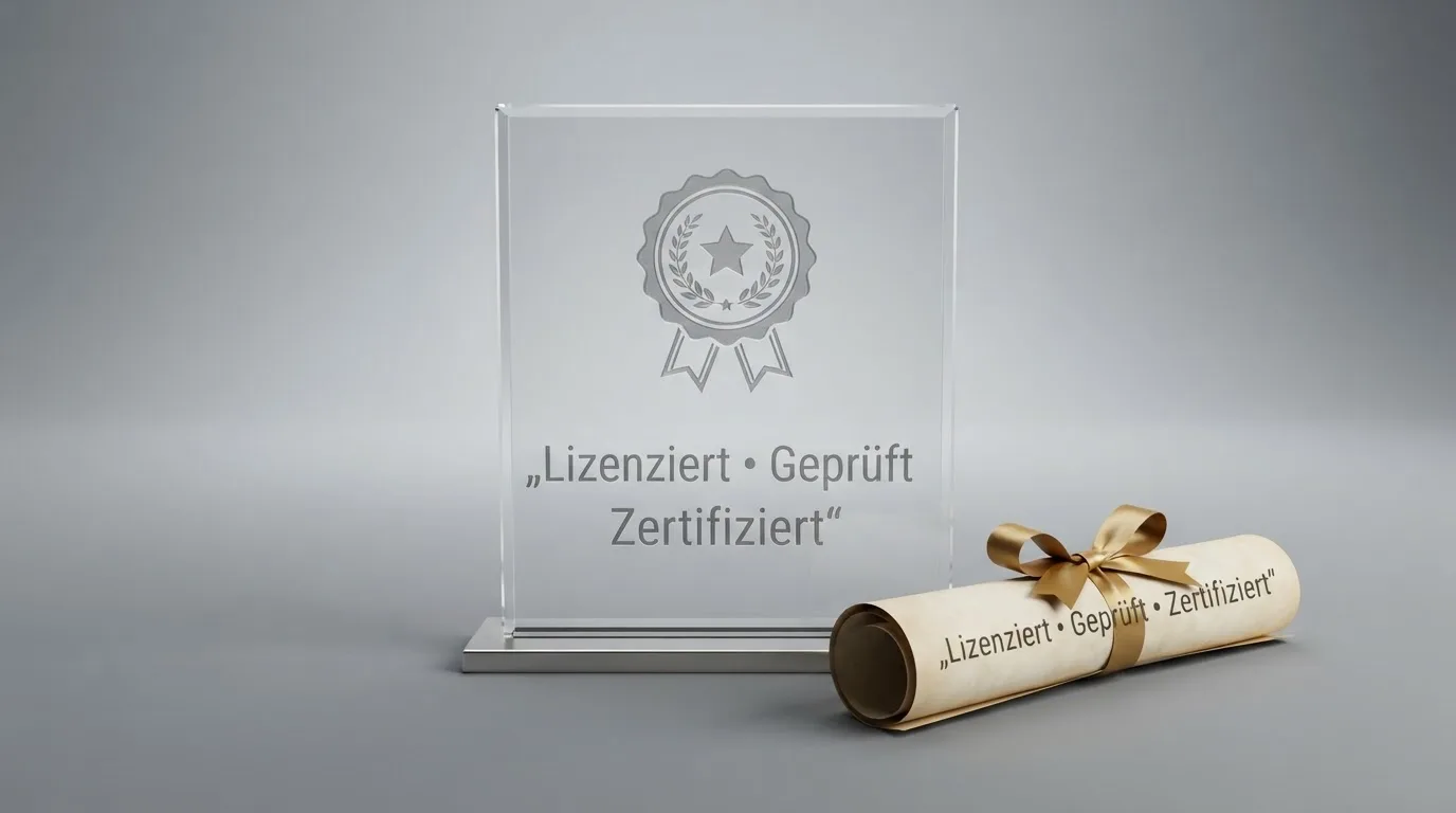 GGL-Logo neben dem GlüStV 2021-Gesetzestext, mit Häkchen-Symbol für Verbraucherschutz