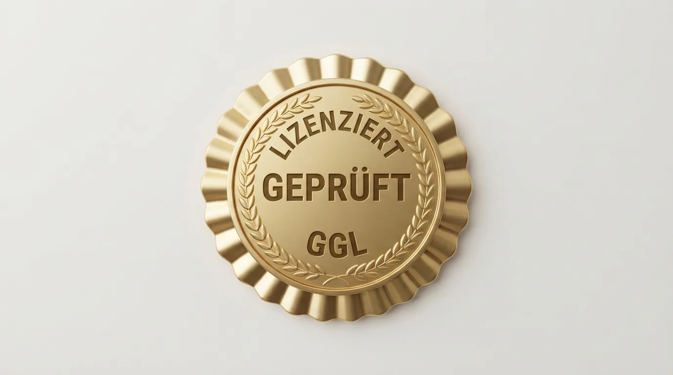 GGL-Erlaubnis-Siegel und Sicherheits-Symbole