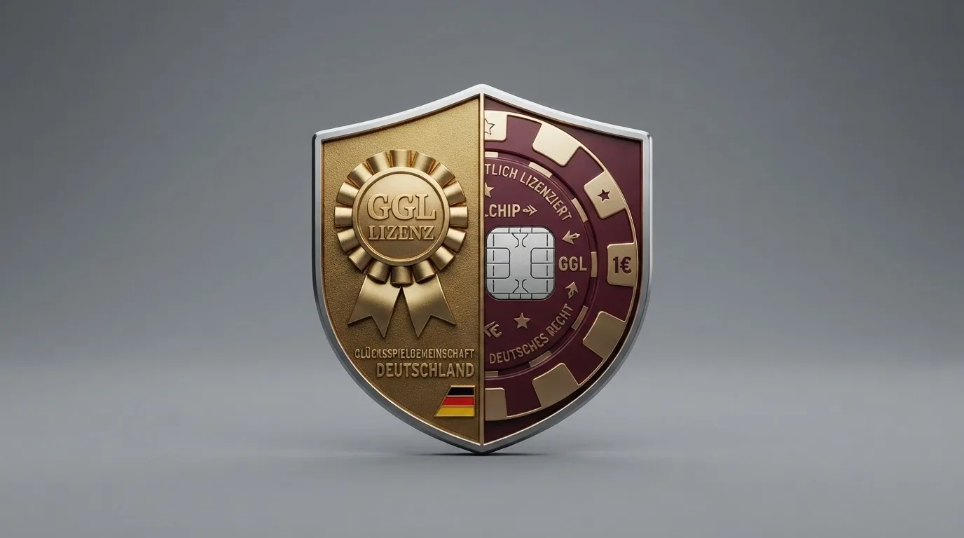 Schematische Darstellung des deutschen Lizenzsystems mit GGL, OASIS, LUGAS und Spieler-Verbindung