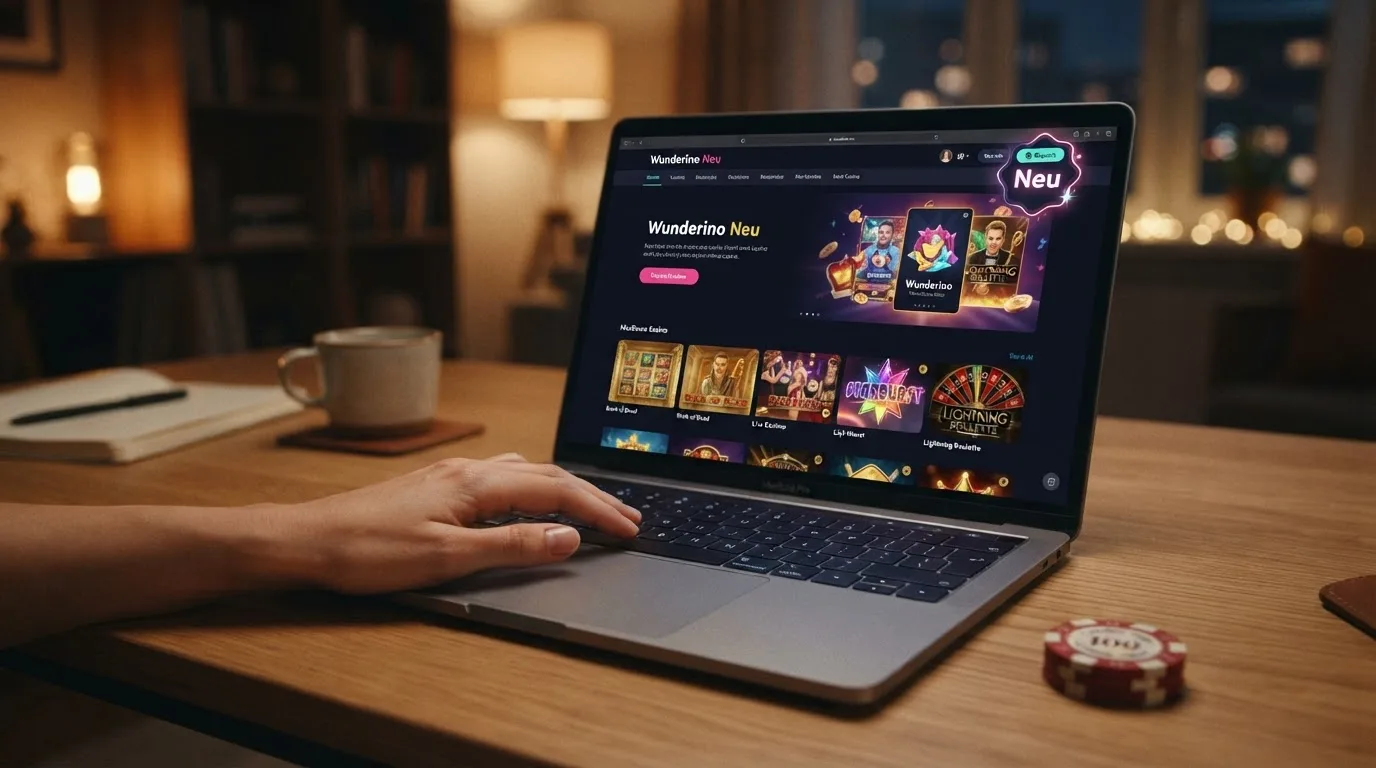 Neues Casino-Interface mit AstroPay-Logo und „Neu“-Badge
