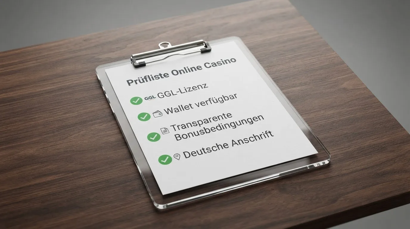 Checkliste mit Prüfkriterien zur Bewertung neuer Online-Casinos mit Google Pay
