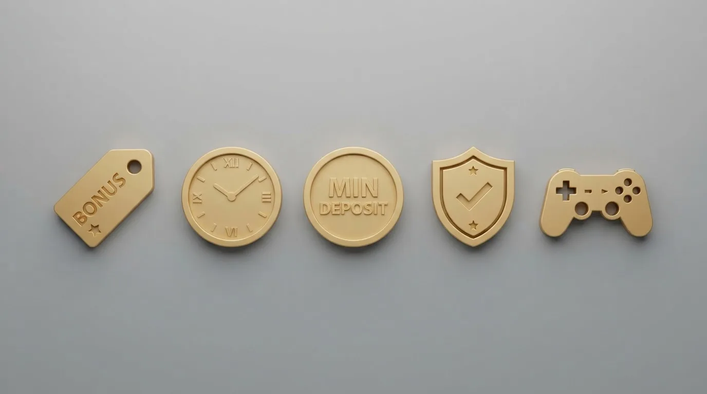 Checklisten-Motiv mit den fünf Bewertungsdimensionen als Piktogrammen