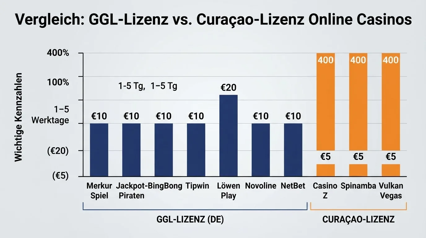 Übersicht der Vergleichstabelle