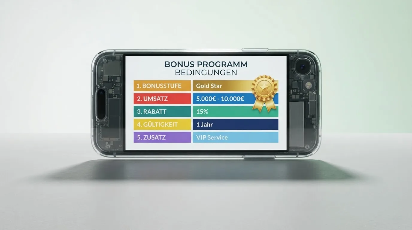 Bonus-Übersichtsseite einer Casino-App mit hervorgehobenen Umsatzbedingungen